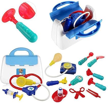 Lpinvin Ho Kinder Arzte Set Kinderarzt Kit For Kinder Doktor Kits For Kinder Spielgerate Zahnarzt Krankenschwester Toy Simulation Arzt Arzte Kit Verkleiden Farbe Blau Size One Size Amazon De Kuche Haushalt