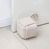 Marwood Nautical Rope Knot Door Stop Beige 2kg 13cm Square Sailor Knot