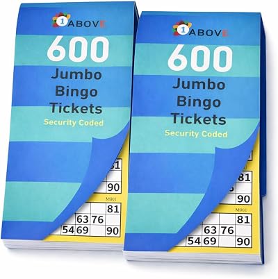 1ABOVE Bingo Tickets Stationery Multi Game Kids Adults Fun Books Jumbo (2)