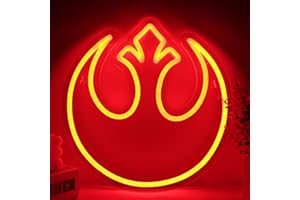 Pugna Rebel Starbird Neon Signs for Wall Decor Alliance Starbird Neon Lights for Bedroom Led Business Signs Suitable for Bedroom Man Cave Christmas Best Gift 12.2 * 12.4 Inch(Red)