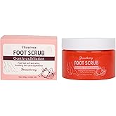Uhaurouy Foot Scrub - Salt Scrub, Strawberry Flavor, Body Exfoliator for Women and Men, Exfoliating for Foot & Hands, Natural Ingredients