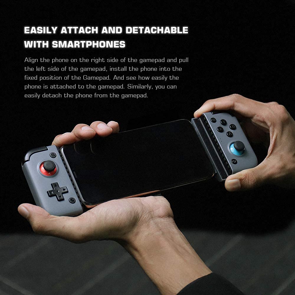 GameSir X2 Bluetooth Wireless Mobile Game Controller, Type-C Port, Custom Turbo Key, Bluetooth 5.0 Support Android/iOS iPhone Xbox Cloud Gaming, Google Stadia, GeForce Now, MFi Apple Arcade Games