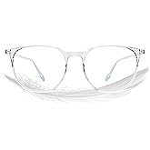 ROCKNIGHT Blue Light Blocking Glasses for Computer Eye Strain Women Clear Frame Gaming Phone Computer Glasses
