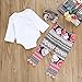 Little Big Sister Matching Clothes Romper T-shirt + Floral Pant + Headband Outfits Set (0-6M, Little Sister)