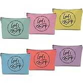 6 Pcs Girls Trip Gifts Favors, Girls Weekend Gifts Makeup Bag, Bestie Gifts Weekend Bag Travel Gifts Vacation Cosmetic Bag, Friendship Gifts for Women Friend, Graduation Wedding Gifts Toiletry Bag