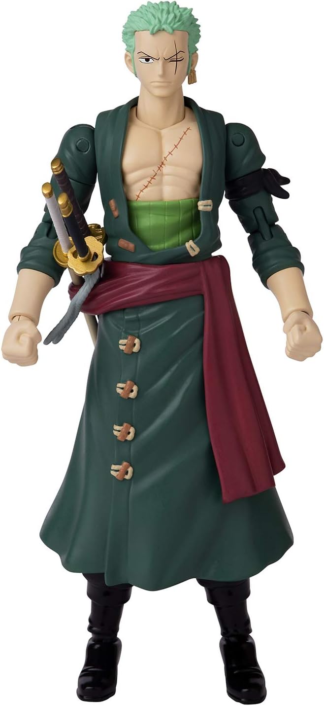 ANIME HEROES One Piece Figures Roronoa Zoro Action Figure, Articulated Zoro Anime Figure With Swappable Arms And Faces - Image 5