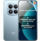 XIAOMI Redmi Note 15 Pro+ Plus 5G Ai (Compatible with Tmobile Mint Tello &amp; Global) (512GB + 12GB) NFC 6.83" 120Hz 200MP Ultra Camera Model 2510ERA8BG Unlocked Dual Sim Liberado (Glacier Blue)