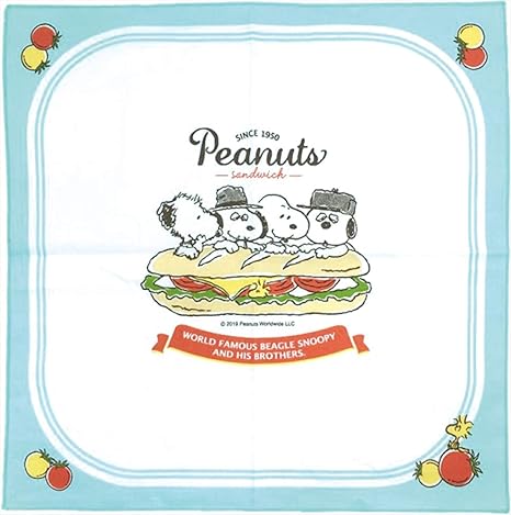 Amazon ティーズファクトリー 日本製 ランチクロス スヌーピー サンドウィッチ 43 43 0 2cm ランチバッグ ランチ巾着 ランチベルト オンライン通販