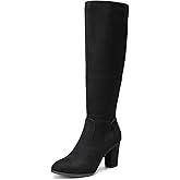 DREAM PAIRS Women's Chunky Heel Knee High Boots