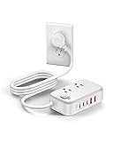 USB C Charging Station,65W USB C Power Strip Surge