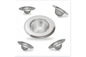 JOIE-CIEL Kitchen Sink Strainer 4 Pack - Ultra-Fine Stainless Steel Mesh Drain Filter, 4.5" Rustproof Anti-Clog Basket Strain