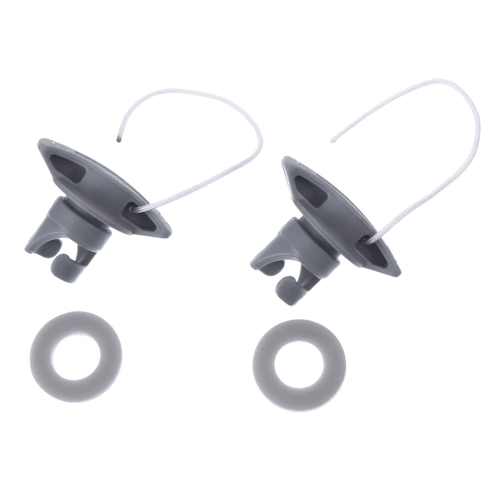 VORCOOL Inflatable Boat Air Valve Kayak Inflatable Boat Air Valve Hose Adapter Multifunction Sup Valve Adapter For Inflatable Raft Boat Kayak Air Beds Rubber Dinghy Pools Grey 2pcs