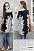 Relipop Women Summer Tunic Short Sleeve Casual Loose Blouse Top (Black, Small)