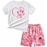 Girl Summer Clothes Set - Toddler Girl Outfits Comfortable Short-Sleeves And Shorts Clothes For Kids