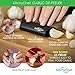 Garlic Press and Peeler Set, Stainless Steel Crusher, Ginger Mincer & Cleaning Brush - with Gift Box