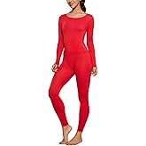 CRZ YOGA Soft Thermal Underwear Sets for Women Lightweight Long Johns Base Layer Pajamas Warm Top Bottom
