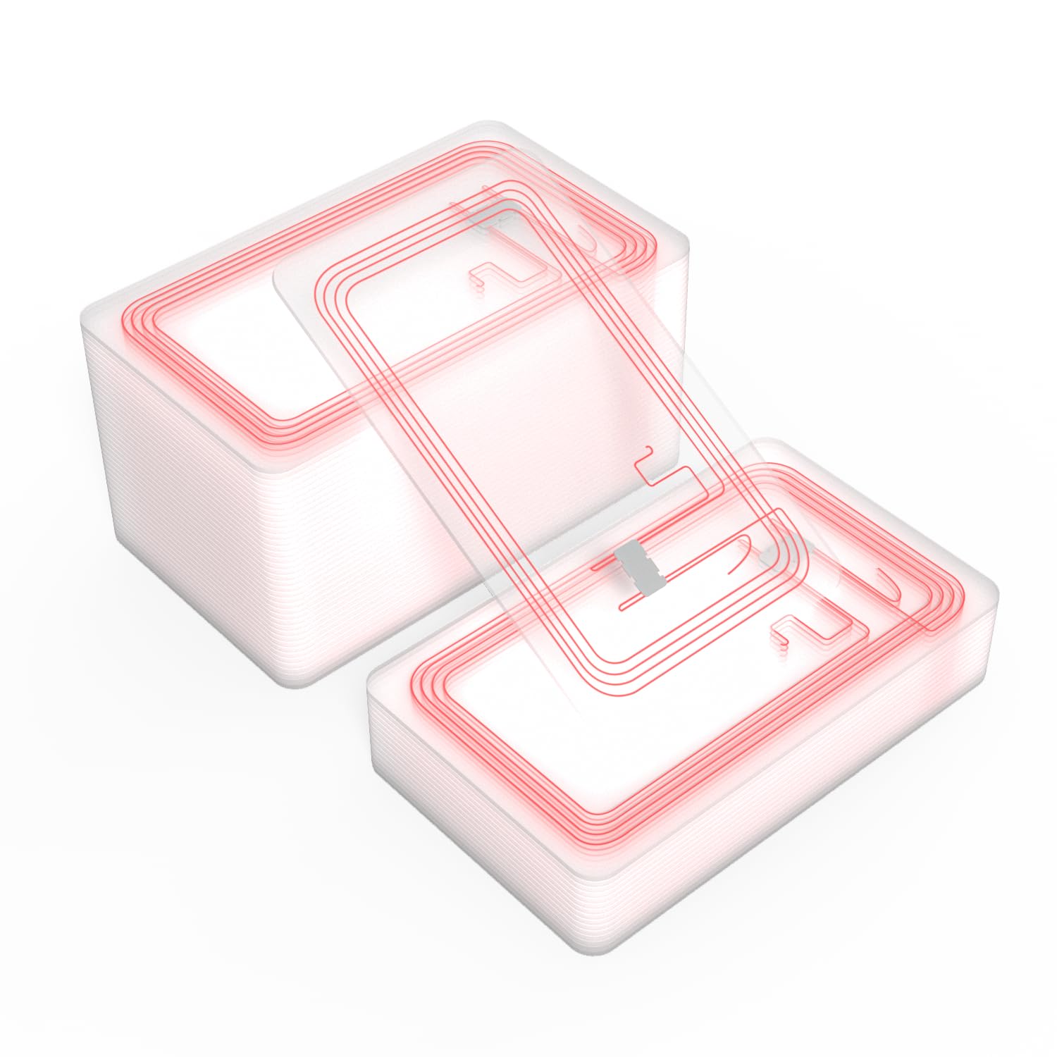 100pcs NFC Cards,NTAG215 NFC Cards, Programmable Tags Blank 215 PVC Cards Compatible with TagMo for NFC Enabled Phones