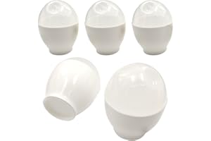 DayCount® Pack of 5 Microwave Egg Cooker Poacher Bpa Free Egg Boiler Cooking Quick Plastic Egg Cup for Microware
