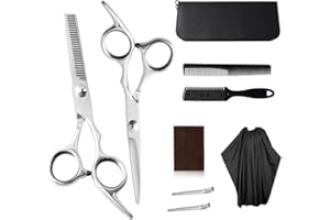 VASLON Haircutting Scissors Hairdresser Scissors Set Cutting Professional Stainless Steel Reinforced Barber Salon Kits Shears