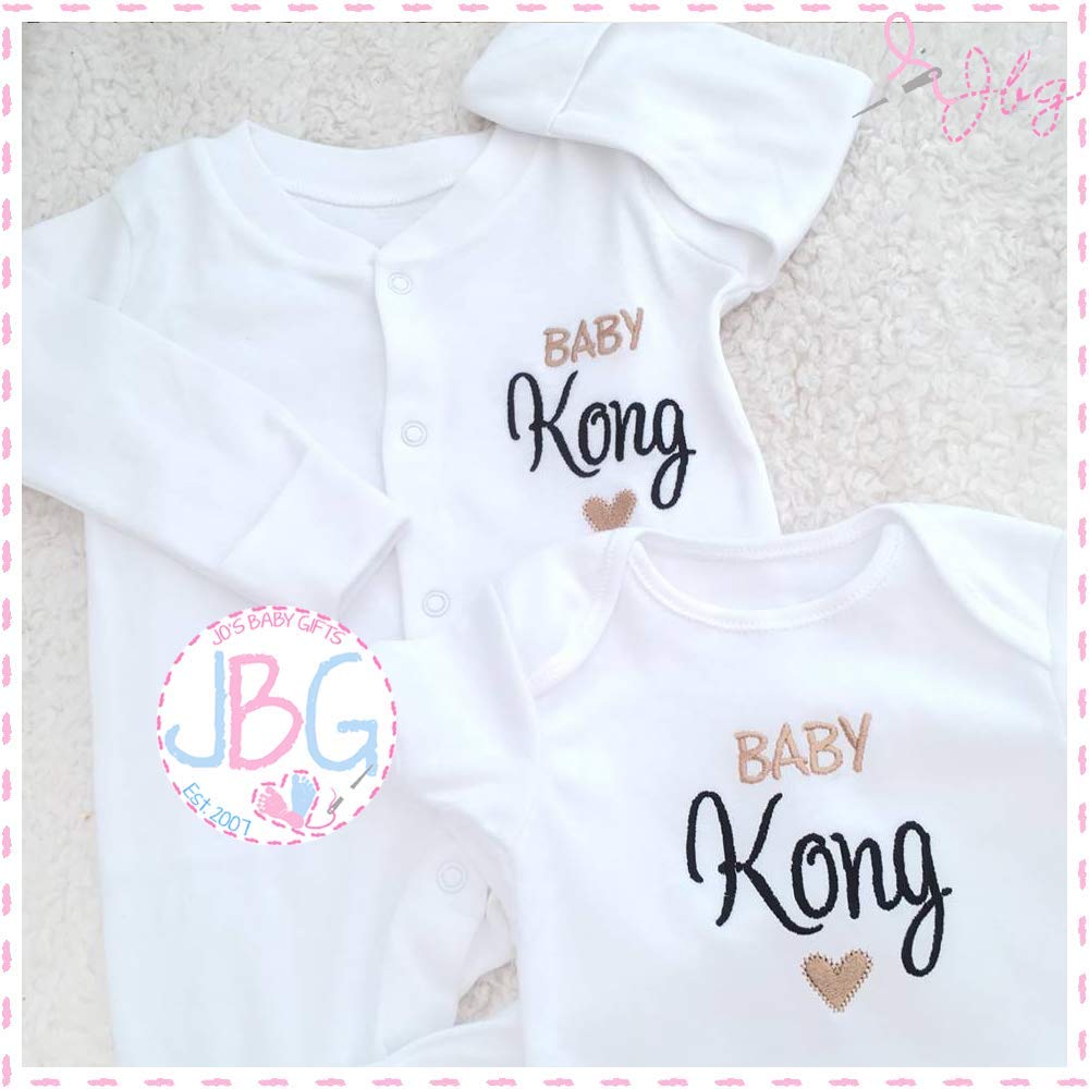 personalised embroidered sleepsuits