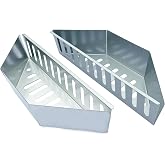 Originals Charcoal Basket Stainless Steel Char Holder, Compatible with Weber Grilling Accessories Charcoal Container Contoured Carbon Briquet Grilling Baskets(2 Pieces), silver