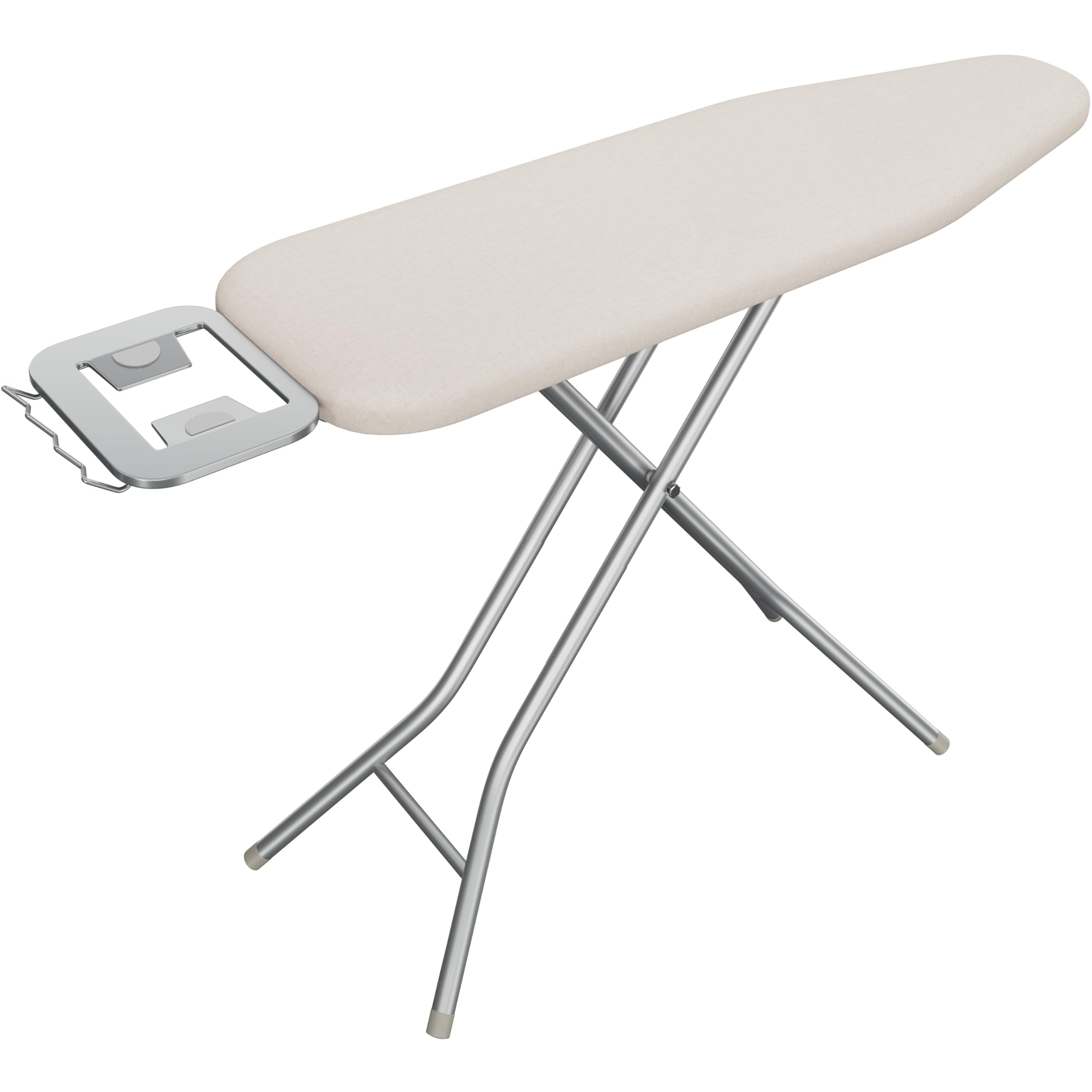 Yaheetech Foldable Ironing Board, Heavy Duty Iron Board with 9 Adjustable Heights, 4 Layer Cover and Safety Iron Rest, 52X14 Compact and Space Save Iron Board for Home Laundry Room Use, Beige