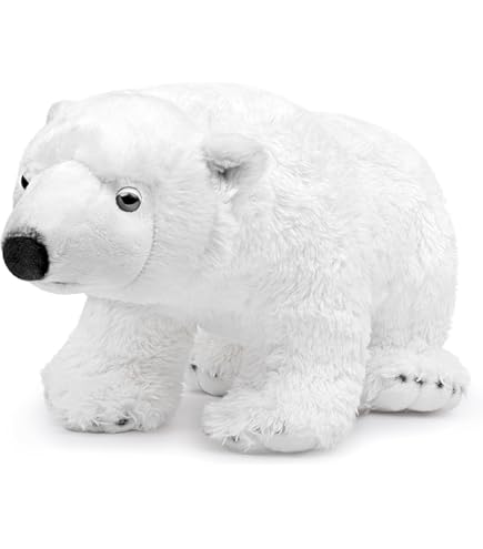 Weicher Eisbär Plüsch 25 Cm - Kuscheltier Für Kinder & Babys Aus Hochwertigem Material - Handgefertigt & Waschbar