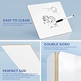 Nicpro Dry Erase Mini Whiteboard A4 Double Sided with 3 Pens view 3