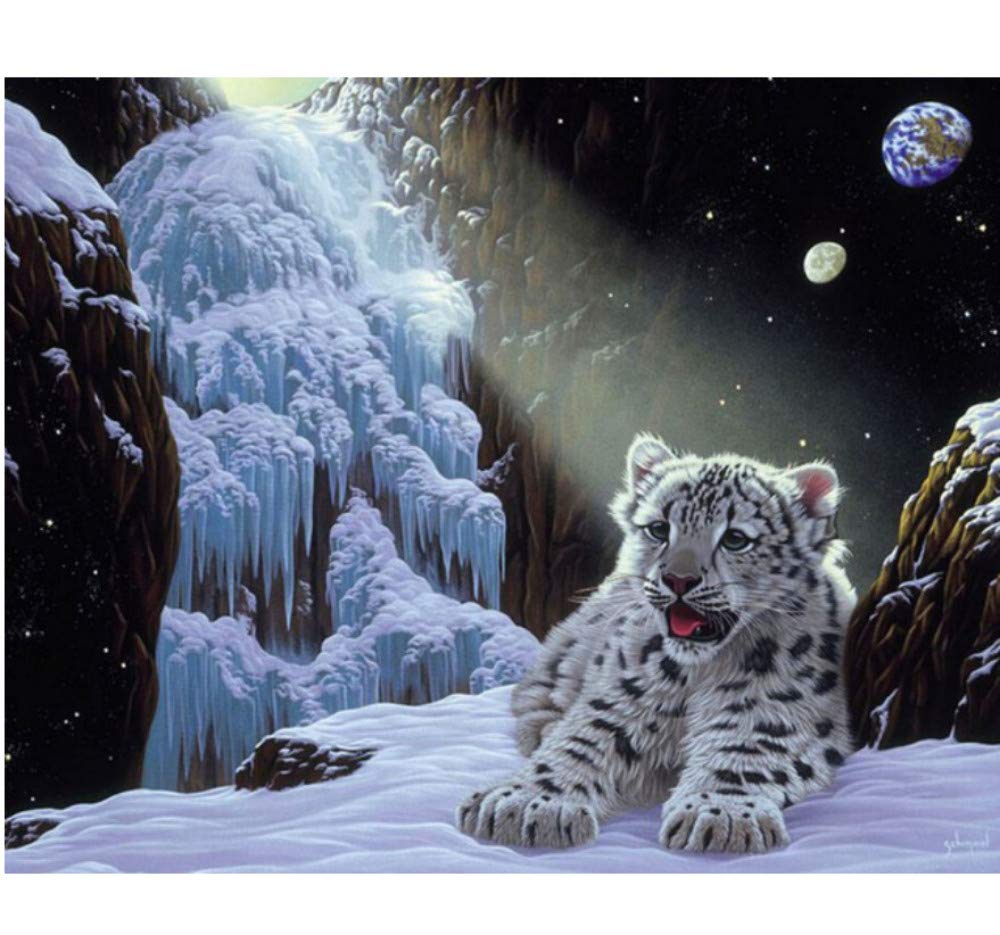 1000 pieces ear moon and snow baby leopard