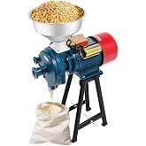 Electric Grain Mill Grinder, 2200W 220V Dry Cereals Grinder Machine w/Funnel, Commercial Corn Mill Flour Mill Cereals Grinder Rice Corn Grain Coffee Wheat