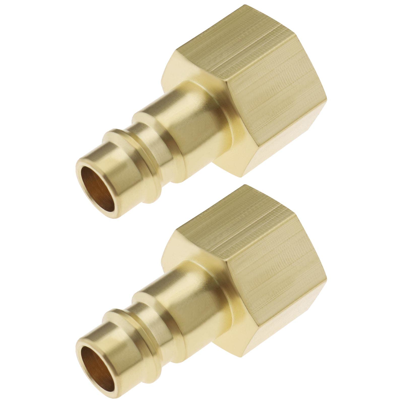 EMSea 2PCS Compressed Air Plug Nipples NW 7.2 with 3/8 Inch Internal Thread for Compressed Air Connection Air Hose Fittings Air Compressor Quick-Connect Male Plug