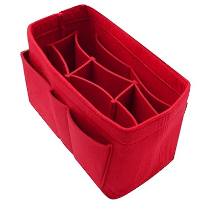 Purse Organizer Insert Felt Bag Handbag Tote Organizer for Speedy Neverfull Longchamp Gracefull, 5 Sizes