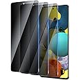 YUXINDZ Privacy Screen Protector for Samsung Galaxy A51/A52/A52s 5G/A53 6.5 Inch 3 Pack, Tempered Glass Film Anti-spy Scratch Resistant 9H Hardness Case Friendly