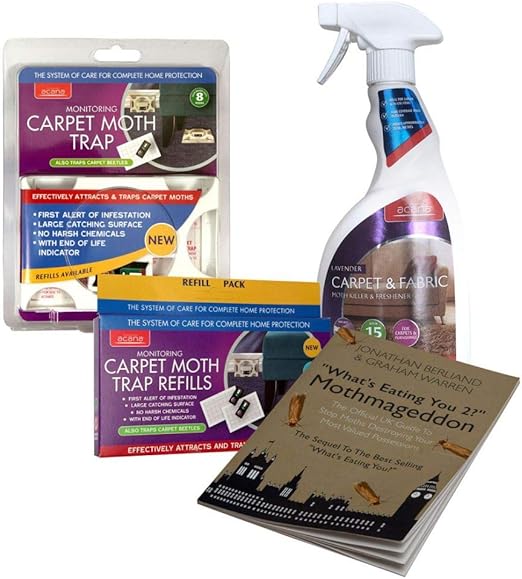 Caraselle Carpet Moth Killer Pack with Carpet Spray, Moth Trap