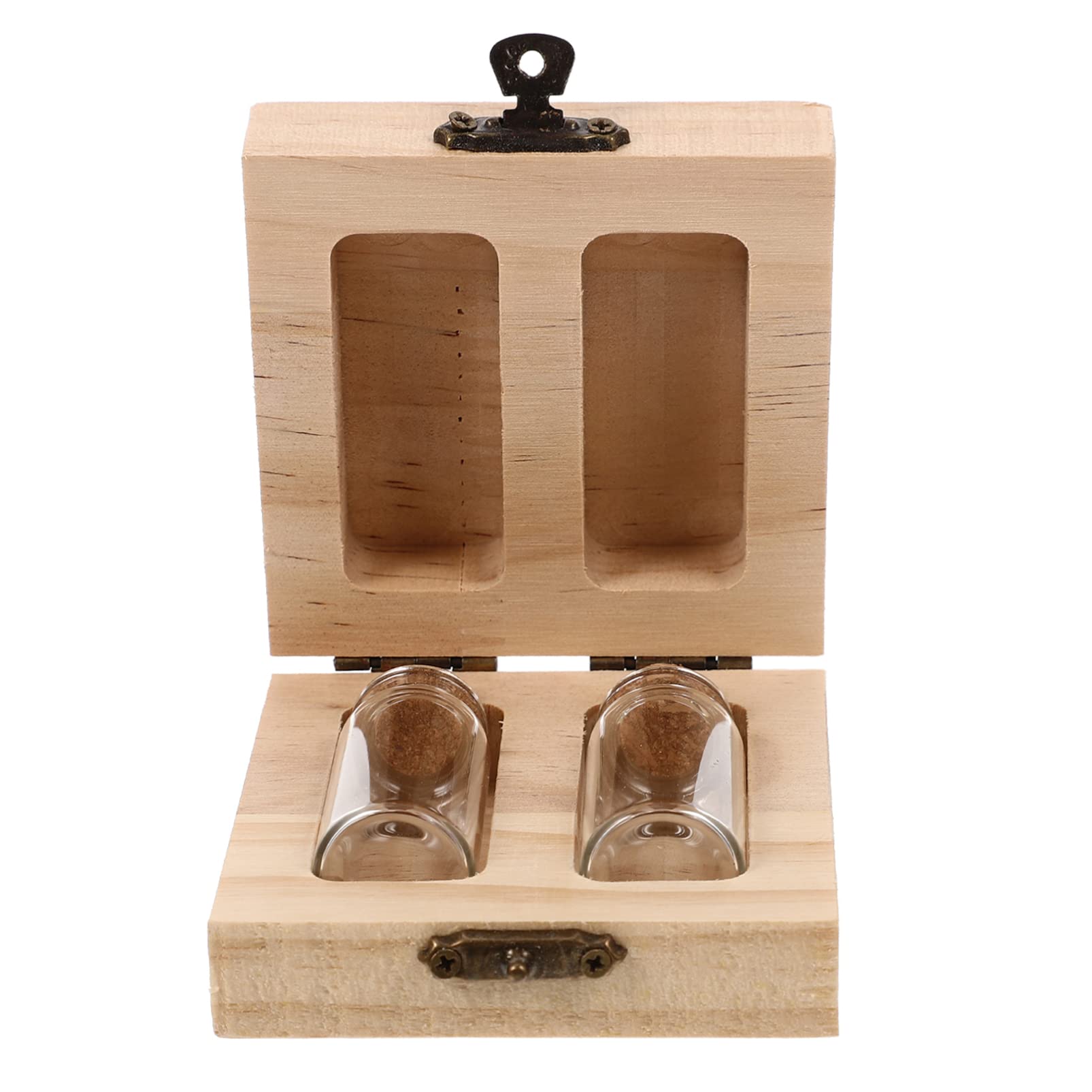 DECHOUS Umbilical Cord Box, Baby Hair Keepsake Box Tooth Box Keepsake Wooden Fetal Hair Bottle Umbilical Cord Storage Keepsake Box for Collection Souvenir Baby Shower