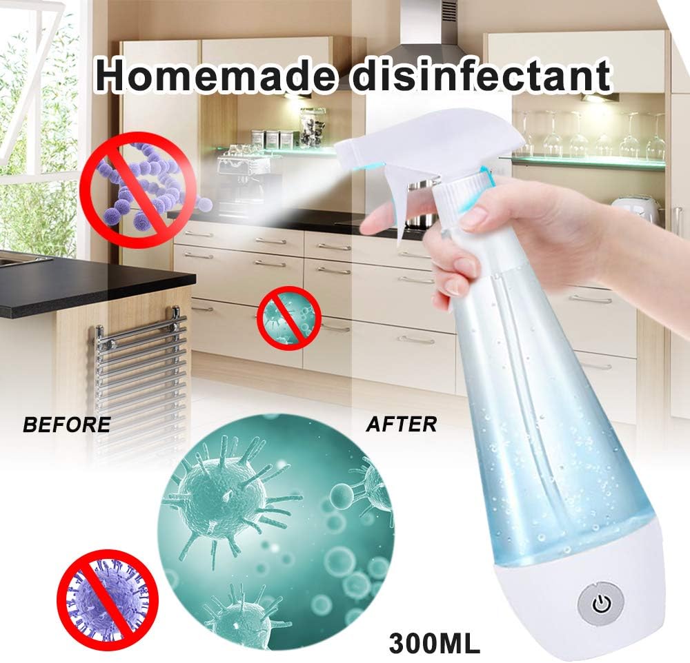 XXGJK Hypochlorous Acid Water Making Machine Disinfection Sterilization Water Bottle for Home, Kitchen, Car, Etc.