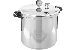 Presto 01784 23-Quart Induction Compatible Pressure Canner, Silver