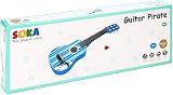 SOKA Wooden Blue Striped Guitar Toy for Kids Toddlers Ages 3+ Interactive Music view 9
