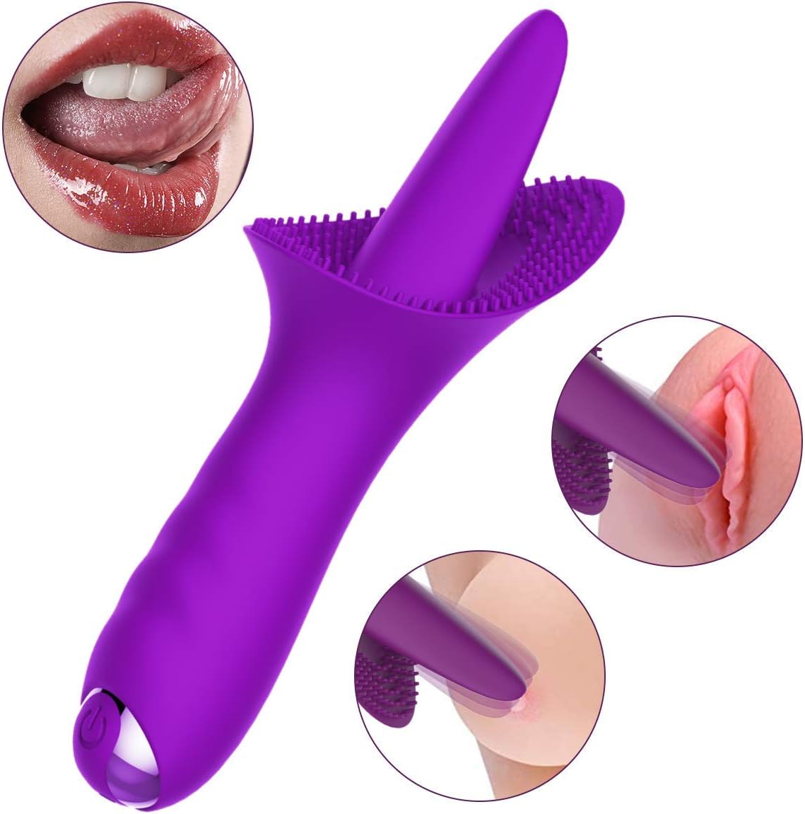 Pleasure Sùck and Líck Tongue Womẹn Primẹ Sīlent Waterproof USB Rechargeable Silicọņẹ 10-Frẹquency Cl-îtọrîal Vî-brátọr Sụcking Vî-braņt Toy-WT60