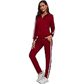 MSKBJT Women's 2 Piece Tracksuit Long Sleeve Track Suits Full Zip Lounge Set Sweatsuits Outfits