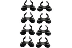 Generic 8 Pieces Aquarium Heater Suction Cups Suckers Light Clamps Underwater Easy to Install Sturdy Heating Rod Holders Clam