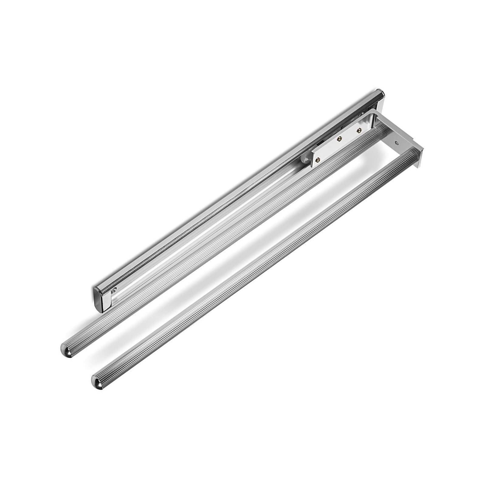 SO-TECH® Extendible Two arm Towel Rail 444 mm Rotable Chrome Polished
