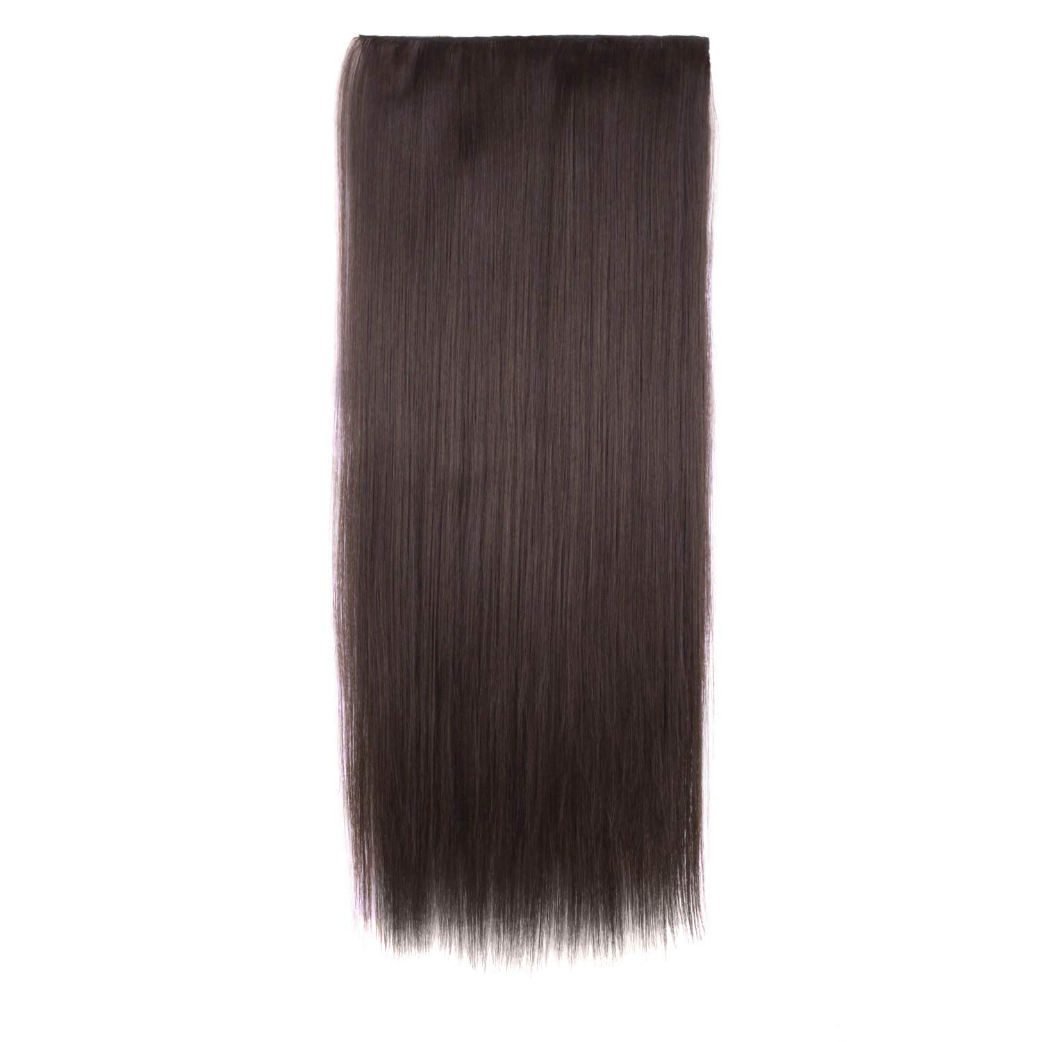 Akashkrishna 24 Long Straight 5 Clip Hair Extensions Hairpieces