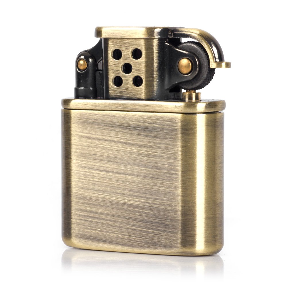 Pure Copper Antique Style Lift Arm Oil Petrol Metal Cigarette Lighter