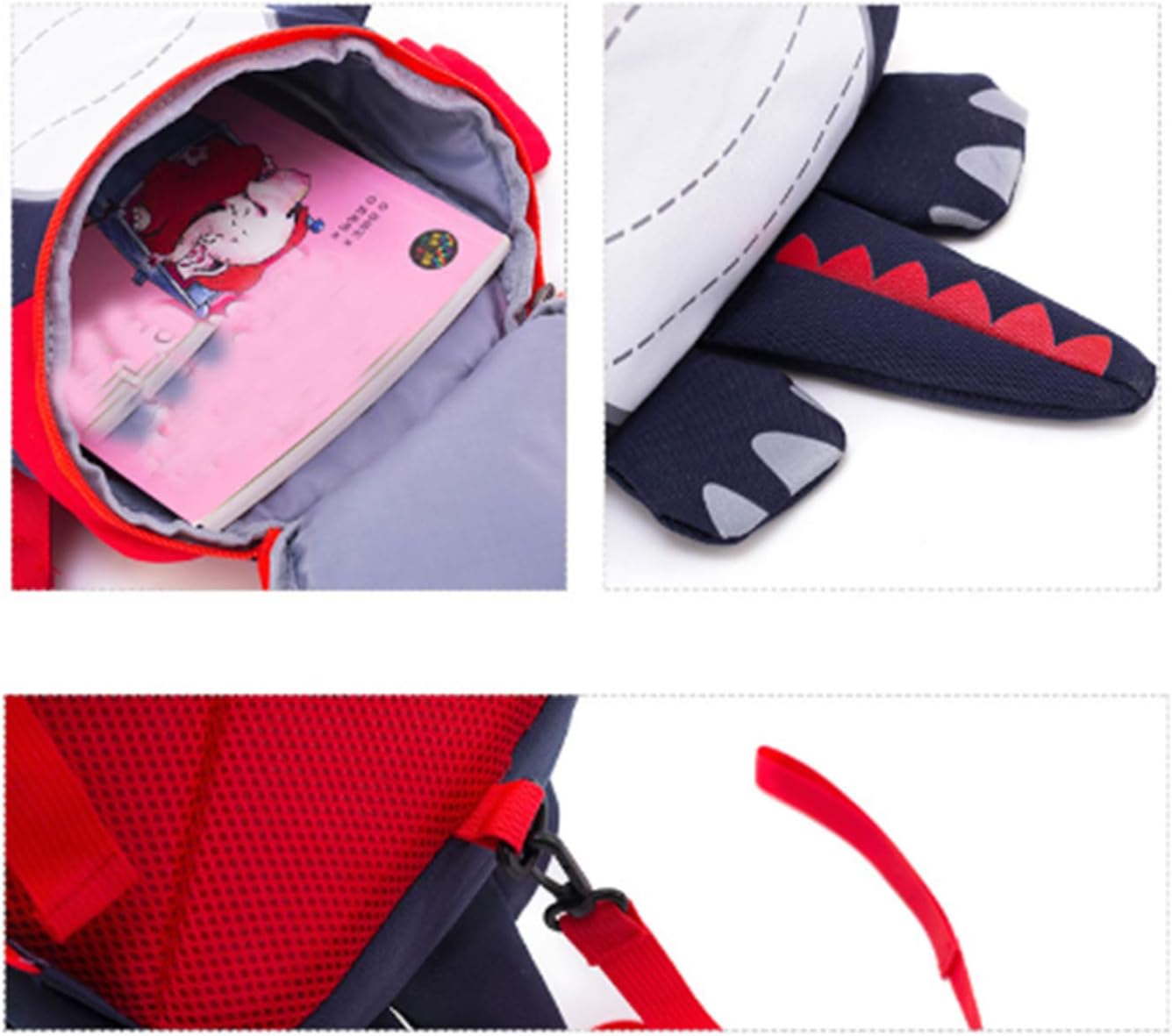 Kids Toddlers Dinosaur Backpack Rucksack Cute Animal 3D Kindergarten School Bag Book Bag Daypack Childrens Backpack Lunch Bag Nursery Bag with Anti-Lost Harness Leash for Boys Girls 1-6 Years Old - Image 5