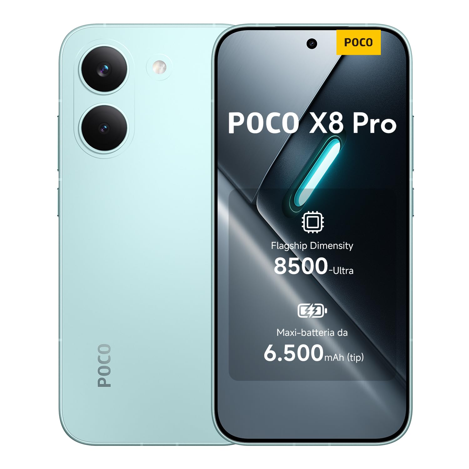 POCO X8 Pro, Smartphone 12+512GB, Verde, Dimensity 8500-Ultra