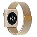 Apple Watch Band , Swees 38mm Milanese Loop Stainless Steel Bracelet Strap Replacement Wrist Band with Unique Magnet Lock for Apple Watch Series 2 (2016) / Series 1, No Buckle Needed, Gold
