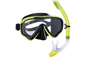 SwimStars Snorkel Set for Adults & Kids - Anti-Fog Mask with Adjustable Strap and Purge Valve Snorkel - Ideal for Snorkeling & Swimming