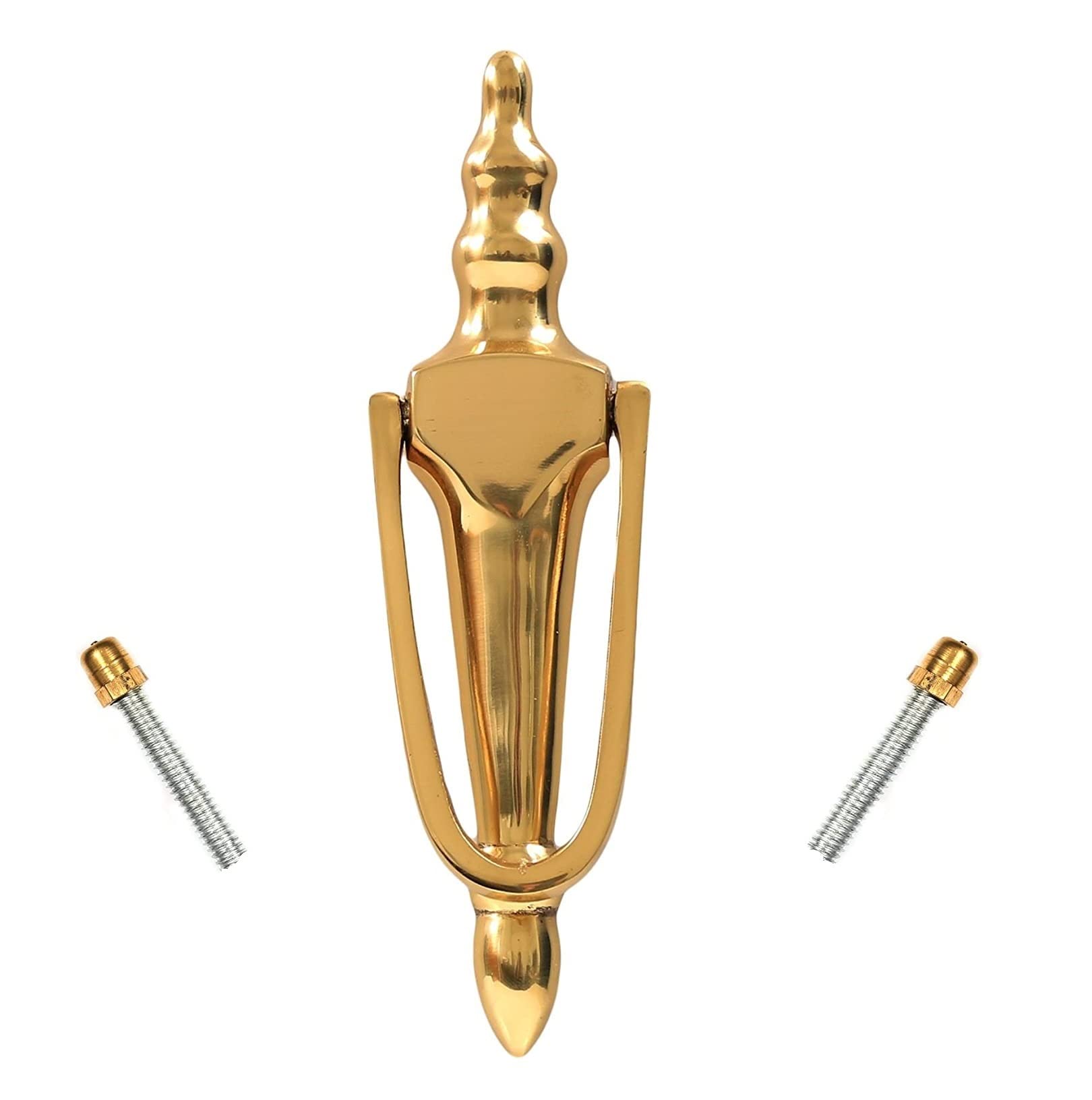 TERF® 200mm Traditional Victorian Door Knocker Slim 200mm (8'') Door Knocker for Front Door Including Fixing Screw - Pack of 1