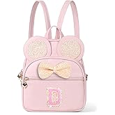 cotmcor Mini Backpack for Girls Bowknot, Cute Leather Backpack Toddler Purse Birthday Gifts for Kids Girls